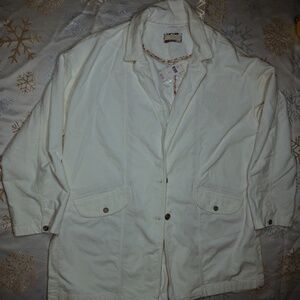Pilcro by Anthropologie Corduroy Shirt Jacket, NWT, Size L, Creme